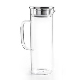 Ibili Jarra de Borosilicato y Acero Inoxidable 1,5 l Slim