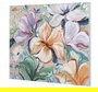 DKD Home Decor Cuadro Shabby Multicolor Flores Lienzo Pino 100x3.7x80 cm (2 Unidades)