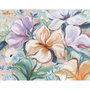 DKD Home Decor Set de 2 Cuadros Lienzo Flores 100x80 cm Pino