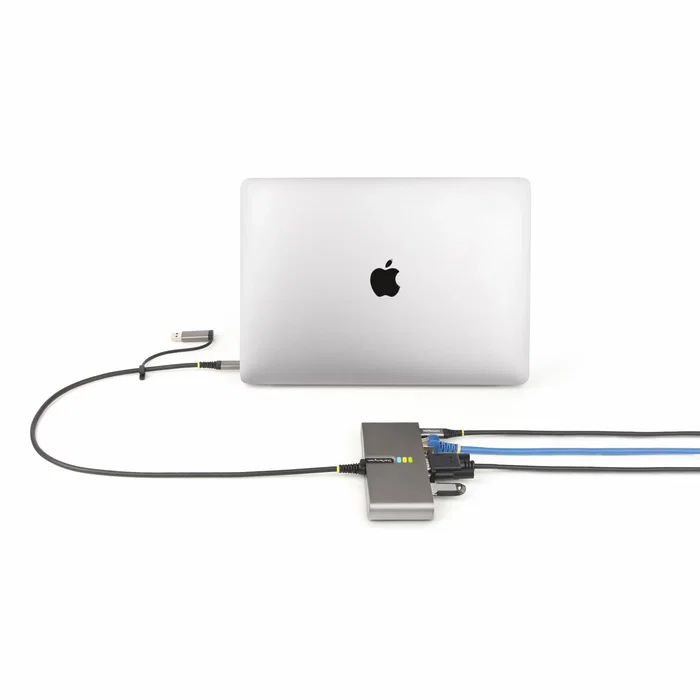 StarTech Hub USB-C a USB-A con Ethernet Gigabit y RS232