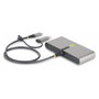 StarTech.com Hub USB-C con 2 puertos USB-A, Ethernet Gigabit y RS232 Gris
