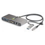 StarTech.com Hub USB-C con 2 puertos USB-A, Ethernet Gigabit y RS232 Gris