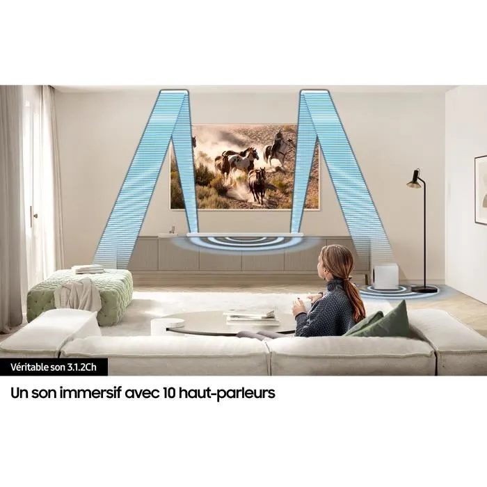 Samsung Barra de sonido HW-S811D 3.1.2ch con Dolby Atmos, ultrafina, WiFi, Bluetooth, control por voz y Q-Symphony 3.0 - Inalámbrica