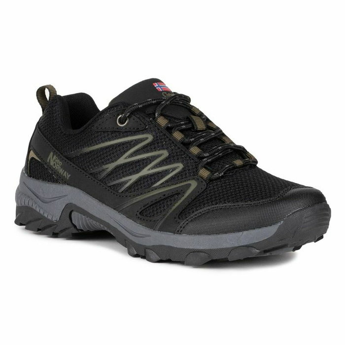 Zapatillas de trail para hombre Geographical Norway Negro Montaña