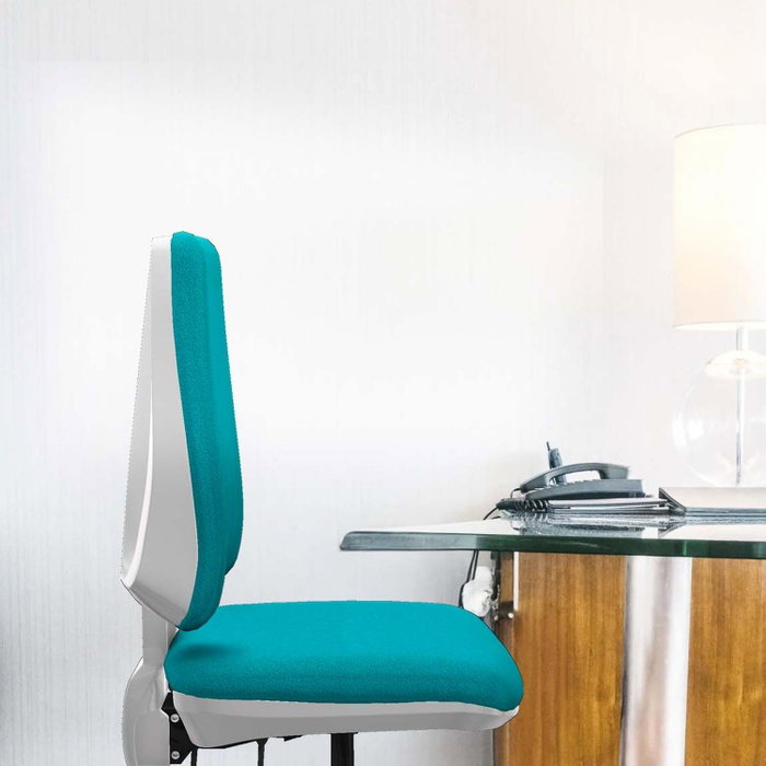 PIQUERAS Y CRESPO Silla de oficina Elche con mecanismo Asincro, Turquesa