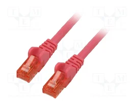 GOOBAY Cable Patch Cord Cat 6 U/UTP 10m Rosa