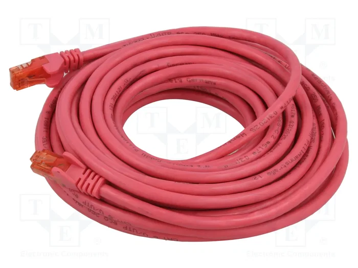 GOOBAY Cable Patch Cord Cat 6 U/UTP 10m Rosa GOOBAY Cable Patch Cord Cat 6 U/UTP 10m Rosa