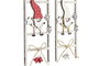 DKD Home Decor Decoración Colgante de Madera Escalera Surtida