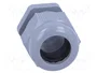 HELU Sello aislante M25 1,5 IP68 gris oscuro