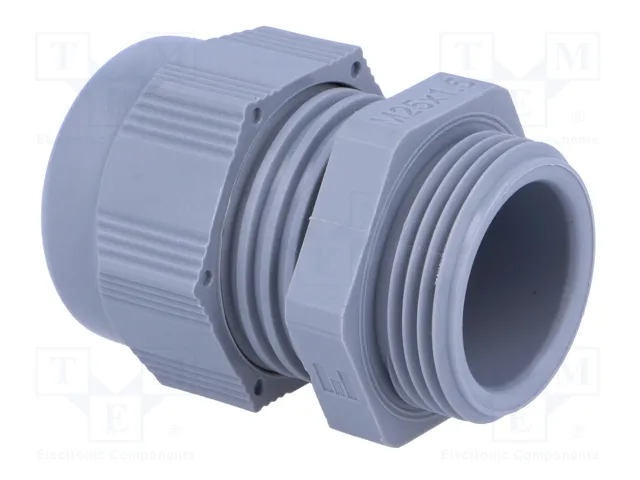 HELU Sello aislante M25 1,5 IP68 gris oscuro