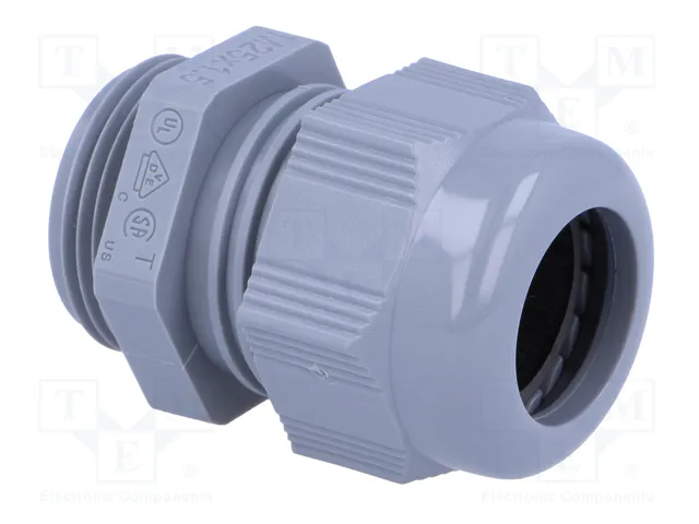 HELU Sello aislante M25 1,5 IP68 gris oscuro
