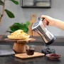 Livoo Cafetera eléctrica italiana DOD117A, 300 ml, 6 tazas, Plata / Negro