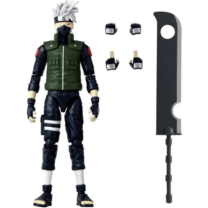 Bandai Anime Heroes Figura Naruto Shippuden Kakashi Hatake (Cuarta Gran Guerra Ninja) - 17 cm