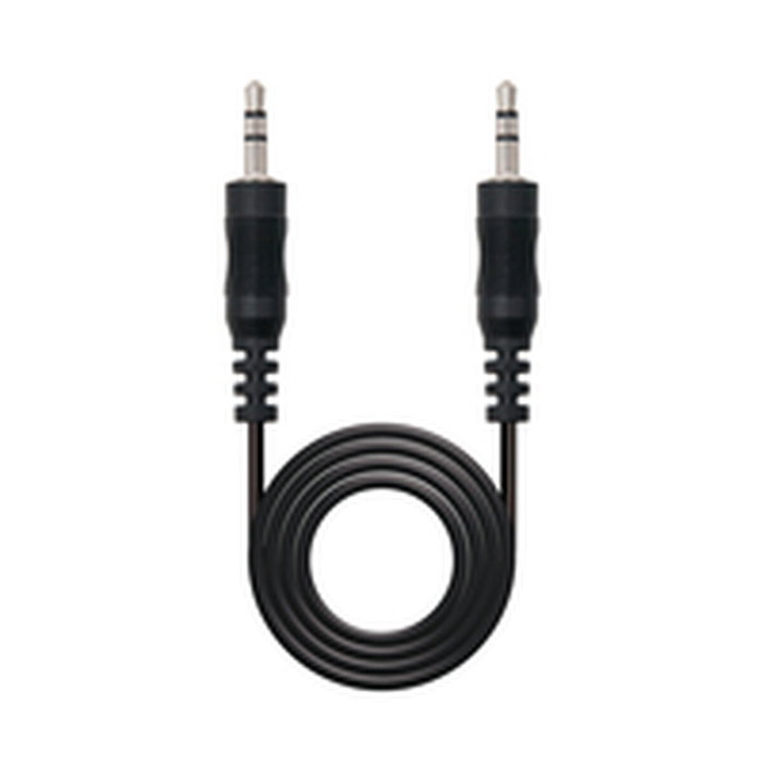 Nanocable Cable de audio estéreo Jack 3,5/M a Jack 3,5/M Negro 20m