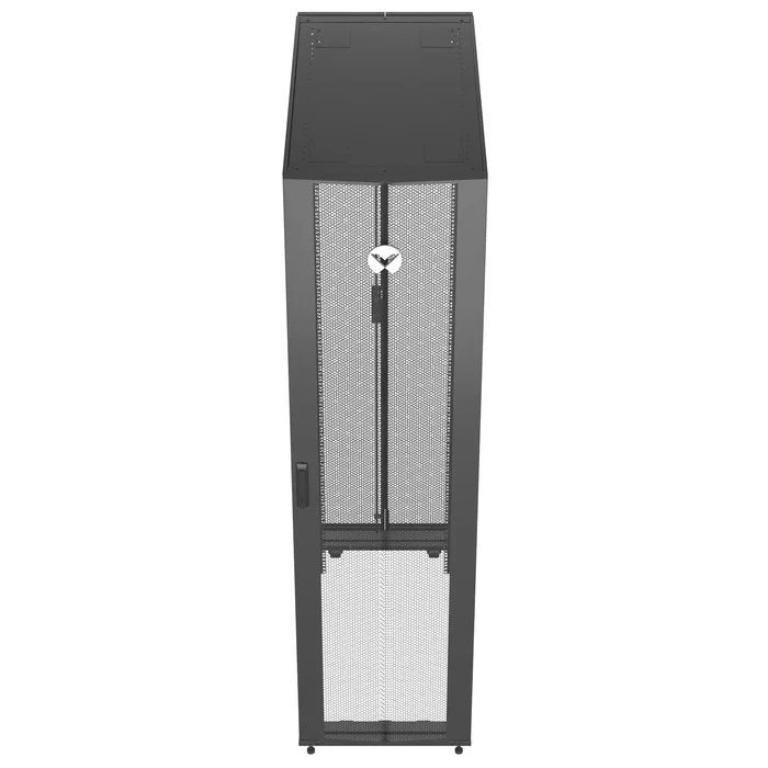 Vertiv VR3307 Armario Rack 48U Independiente 19" Negro RAL 7021 - Puertas Extraíbles, Gestión de Cables, Patas Ajustables