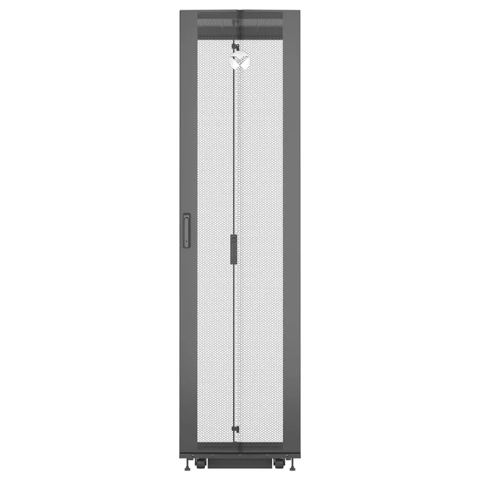 Vertiv VR3307 Armario Rack 48U Independiente 19" Negro RAL 7021 - Puertas Extraíbles, Gestión de Cables, Patas Ajustables