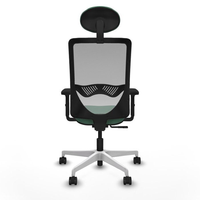 PIQUERAS Y CRESPO Silla de oficina Zulema con mecanismo Sincro, Verde esmeralda y Gris PIQUERAS Y CRESPO Silla de oficina Zulema con mecanismo Sincro, Verde esmeralda y Gris