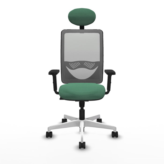 PIQUERAS Y CRESPO Silla de oficina Zulema con mecanismo Sincro, Verde esmeralda y Gris PIQUERAS Y CRESPO Silla de oficina Zulema con mecanismo Sincro, Verde esmeralda y Gris