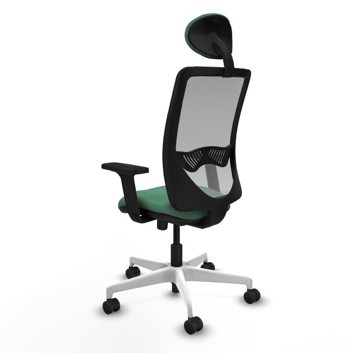 PIQUERAS Y CRESPO Silla de oficina Zulema con mecanismo Sincro, Verde esmeralda y Gris PIQUERAS Y CRESPO Silla de oficina Zulema con mecanismo Sincro, Verde esmeralda y Gris