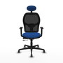 PIQUERAS Y CRESPO Silla de oficina Jorquera Azul con mecanismo Sincro/Traslack