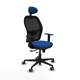 PIQUERAS Y CRESPO Silla de oficina Jorquera Azul con mecanismo Sincro/Traslack