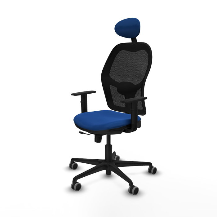 PIQUERAS Y CRESPO Silla de oficina Jorquera Azul con mecanismo Sincro/Traslack PIQUERAS Y CRESPO Silla de oficina Jorquera Azul con mecanismo Sincro/Traslack