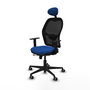 PIQUERAS Y CRESPO Silla de oficina Jorquera Azul con mecanismo Sincro/Traslack