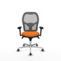 PIQUERAS Y CRESPO Silla de oficina Jorquera Naranja y Gris
