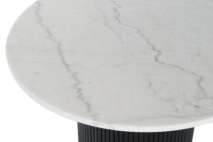 DKD Home Decor Mesa Centro Moderno Blanco Negro Marmol MDF 80 x 42 x 80 cm DKD Home Decor Mesa Centro Moderno Blanco Negro Marmol MDF 80 x 42 x 80 cm