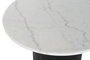 DKD Home Decor Mesa Centro Moderno Blanco Negro Marmol MDF 80 x 42 x 80 cm