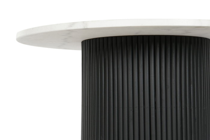 DKD Home Decor Mesa Centro Moderno Blanco Negro Marmol MDF 80 x 42 x 80 cm DKD Home Decor Mesa Centro Moderno Blanco Negro Marmol MDF 80 x 42 x 80 cm