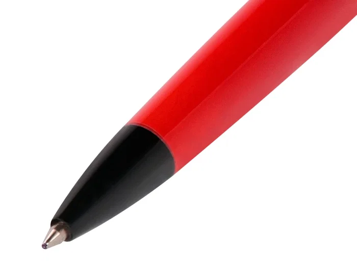 Belius Turbo Boligrafo Aluminio Rojo y Negro Tinta Azul Caja Diseño Caja Magnética 0,8 mm