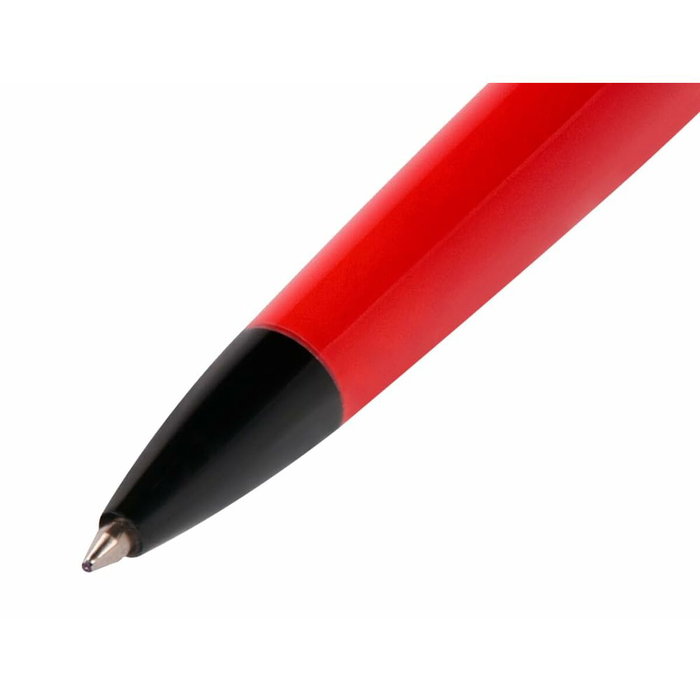 Belius Bolígrafo Turbo Aluminio Rojo y Negro con Tinta Azul