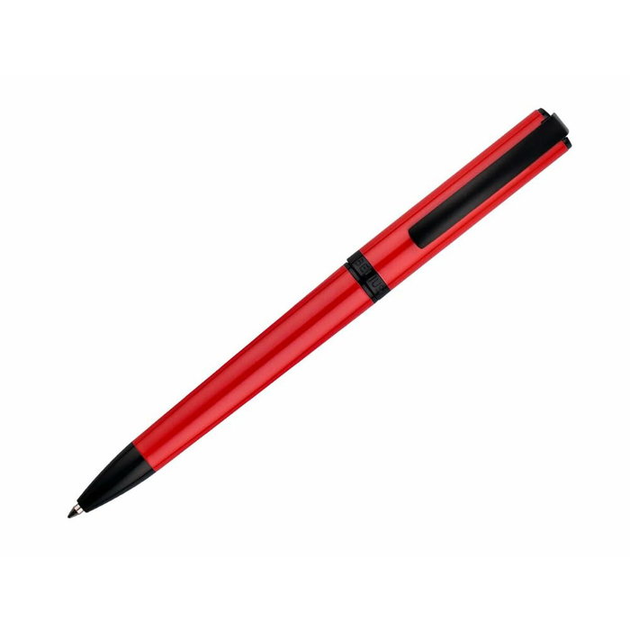 Belius Bolígrafo Turbo Aluminio Rojo y Negro con Tinta Azul