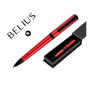 Belius Bolígrafo Turbo Aluminio Rojo y Negro con Tinta Azul