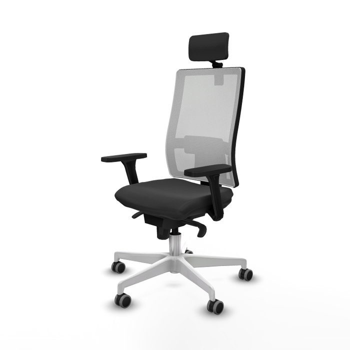 PIQUERAS Y CRESPO Silla de oficina Horna Gris oscuro y Blanco PIQUERAS Y CRESPO Silla de oficina Horna Gris oscuro y Blanco