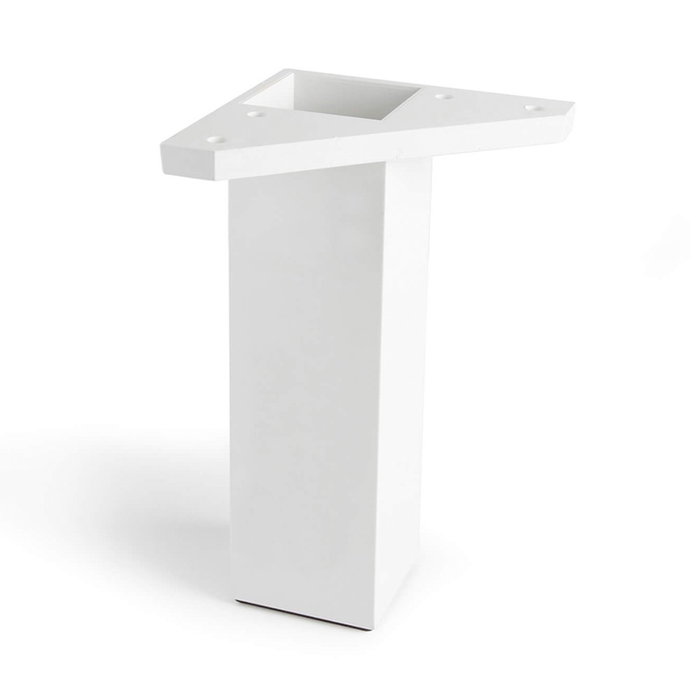 Rei Pata de Abs Esquinera Cuadrada, Modelo 972, Color Blanco, Medidas 42x42x150 mm Rei Pata de Abs Esquinera Cuadrada, Modelo 972, Color Blanco, Medidas 42x42x150 mm