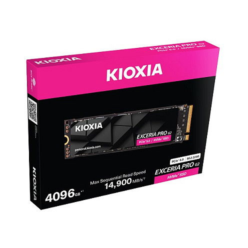 KIOXIA Exceria Pro G2 LVE10Z1T02G8 SSD M.2 NVMe PCIe 5.0 - 1 TB, hasta 14400 MB/s lectura, 12700 MB/s escritura, TLC, 2280, para PC/Portátil KIOXIA Exceria Pro G2 LVE10Z1T02G8 SSD M.2 NVMe PCIe 5.0 - 1 TB, hasta 14400 MB/s lectura, 12700 MB/s escritura, TLC, 2280, para PC/Portátil