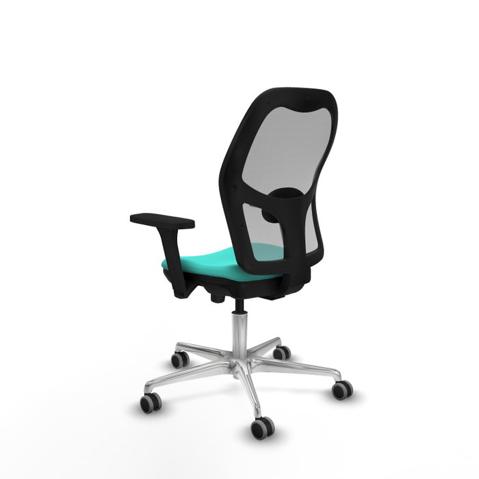 PIQUERAS Y CRESPO Silla de oficina Jorquera con mecanismo Sincro/Traslack, Turquesa y Gris PIQUERAS Y CRESPO Silla de oficina Jorquera con mecanismo Sincro/Traslack, Turquesa y Gris