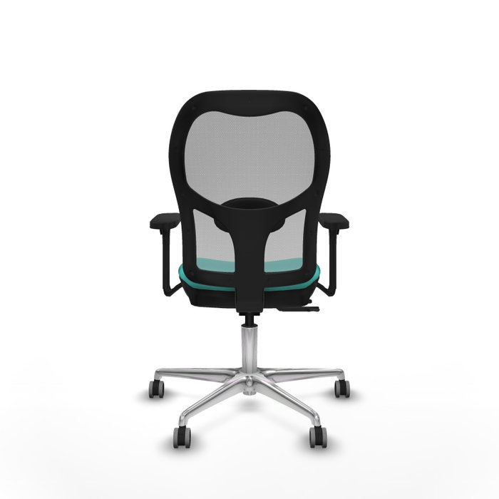 PIQUERAS Y CRESPO Silla de oficina Jorquera con mecanismo Sincro/Traslack, Turquesa y Gris PIQUERAS Y CRESPO Silla de oficina Jorquera con mecanismo Sincro/Traslack, Turquesa y Gris