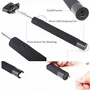 KHOMO KHO-SELFIE-STICK-BLK Palo Selfie Bluetooth con Trípode, Extensible hasta 100.5cm, Universal para Android y iOS, Negro