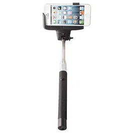 KHOMO KHO-SELFIE-STICK-BLK Palo Selfie Bluetooth con Trípode, Extensible hasta 100.5cm, Universal para Android y iOS, Negro