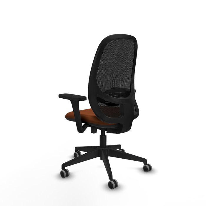 PIQUERAS Y CRESPO Silla de oficina Cilanco con Brazos 3D, Marrón y Negro PIQUERAS Y CRESPO Silla de oficina Cilanco con Brazos 3D, Marrón y Negro
