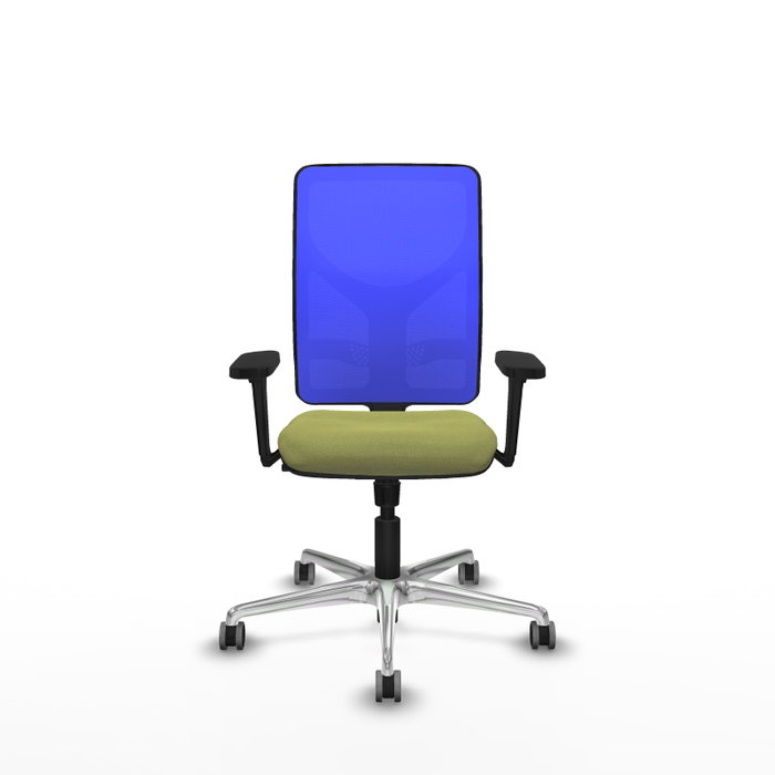 PIQUERAS Y CRESPO Silla de oficina Motilla con mecanismo Sincro Verde oliva y Azul PIQUERAS Y CRESPO Silla de oficina Motilla con mecanismo Sincro Verde oliva y Azul
