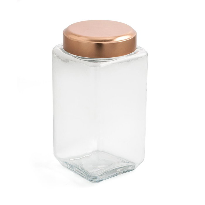 Tarro Vidrio Tape Metal Cobre B&W Quid 1,65 L Tarro Vidrio Tape Metal Cobre B&W Quid 1,65 L