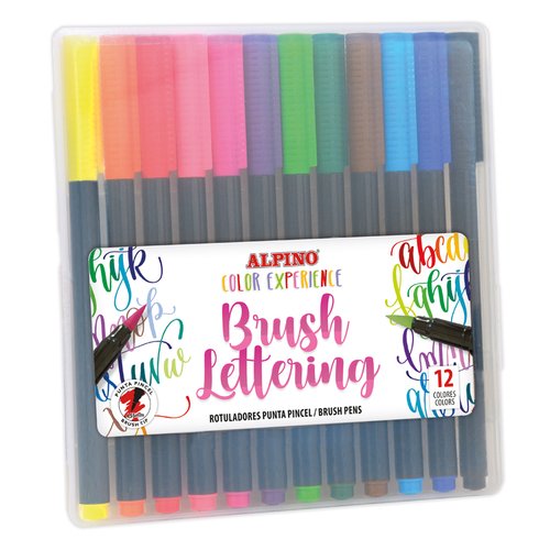 Alpino Estuche de 12 Rotuladores de Punta Pincel Color Experience Surtidos Alpino Estuche de 12 Rotuladores de Punta Pincel Color Experience Surtidos