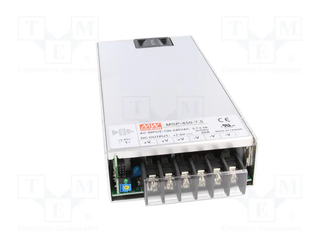 MEAN WELL MSP-450-7.5 Alimentador de Impulso 450W 7,5V DC