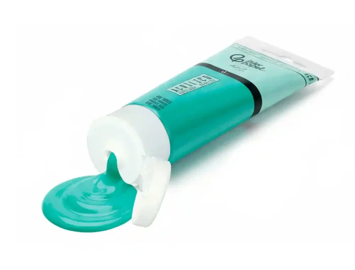 Liderpapel Pintura acrílica en tubo de plástico de 60 ml color Verde turquesa