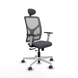 PIQUERAS Y CRESPO Silla de oficina Motilla con mecanismo Sincro/Traslack Gris