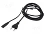 SAVIO Cable de alimentación H03VVH2-F 1,8m CEE 7/16 a IEC C7